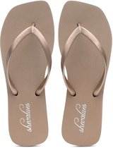 Homaxy- Slim Slippers - Anatomische Teenslippers - Dames Slippers -38-Goud