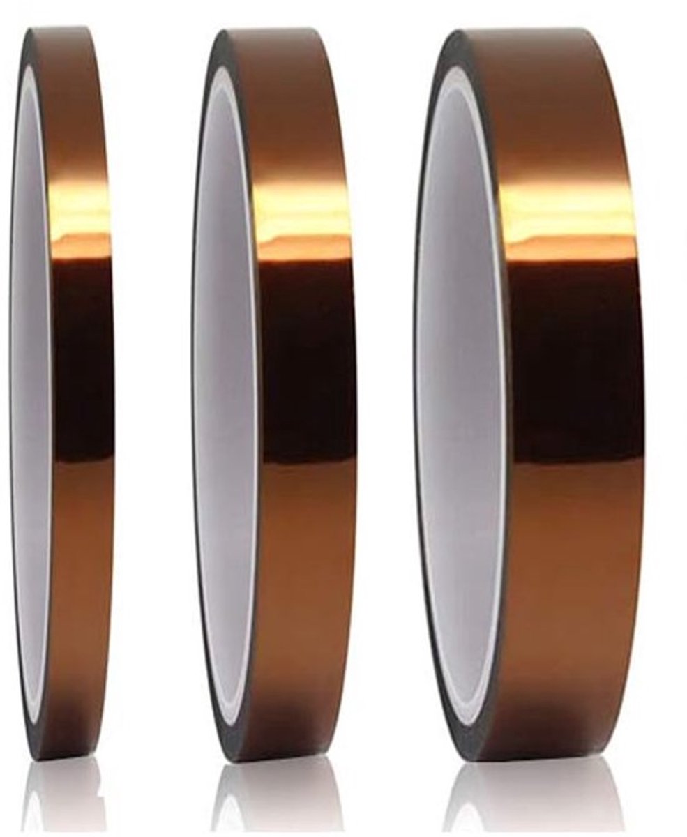 hittebestendige tape - isolatietape - 3 rollen - diverse breedtes - perfect voor sublimatie en solderen - ideaal voor 3D-printers - profe...