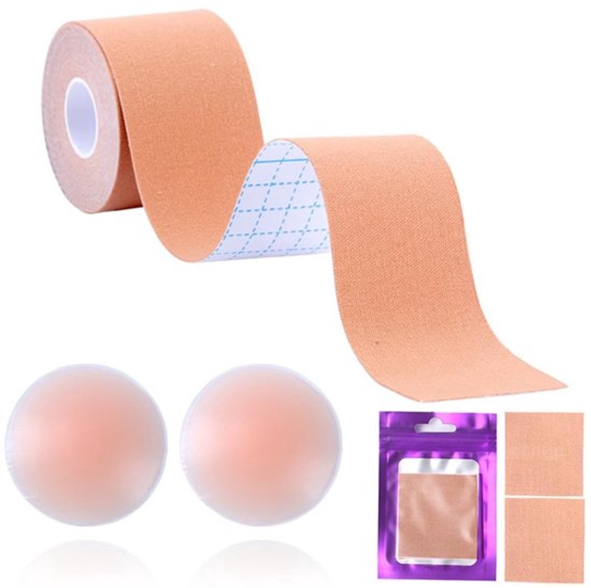 Onzichtbare Borsttape en Beha-Plakband - 5 cm x 5 m voor Avondjurken