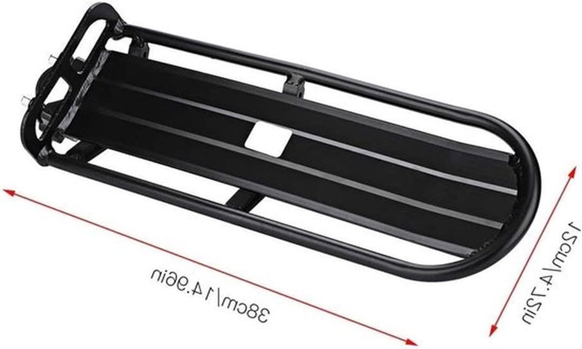 Fietszadel Bagagedrager van Aluminium Legering voor Mountainbike - Achterste Zitting Bagageplank, Fietstoebehoren voor Bevestiging aan Zadelpen