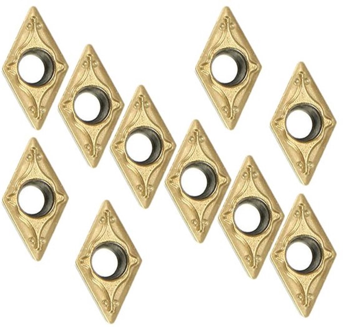 Tussenvoegsels 10 Stuks - Carbide Inserts - DCMT 21.51/DCMT 070204 - Gecementeerd - Rang US735 - Hoogwaardige kwaliteit