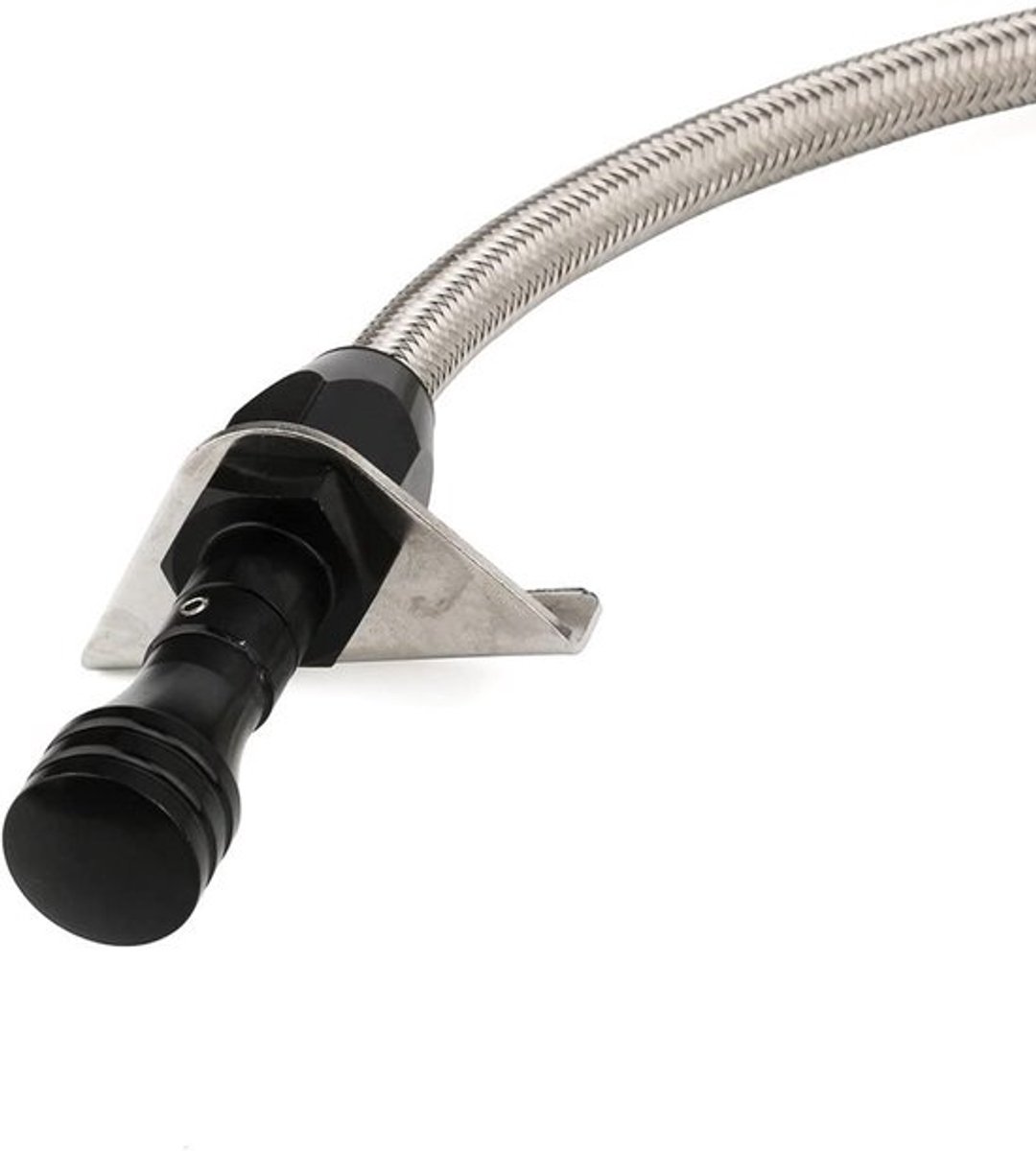 Metstick 530mm Flexibel - Roestvrij Staal - Dipstick - Billet Transmissie - Geschikt voor Chevy GM 700R4 - Aluminium Handvat
