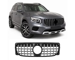 Panamericana GT Grill Geschikt voor Mercedes GLB X247 (2019–2023) – Hoogglans Zwart met Chroom
