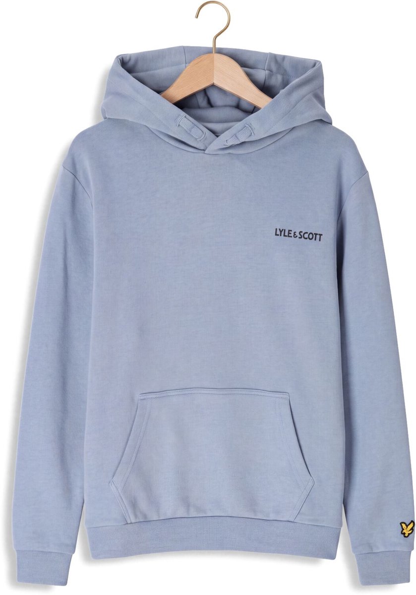 Lyle & Scott Logo Print Hoodie Truien & Vesten Jongens - Sweater - Hoodie - Vest- Lichtblauw - Maat 140/146