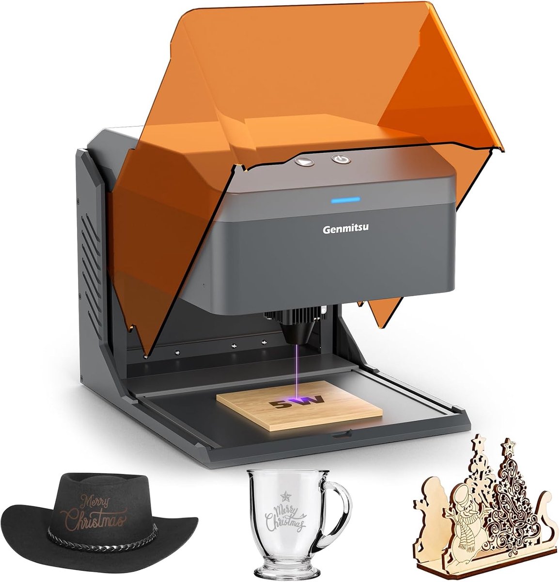 Lasergraveermachine – 2,5W Laser Engraver – 10x10 cm – Klasse 1 – Graveren & Snijden – Draagbaar