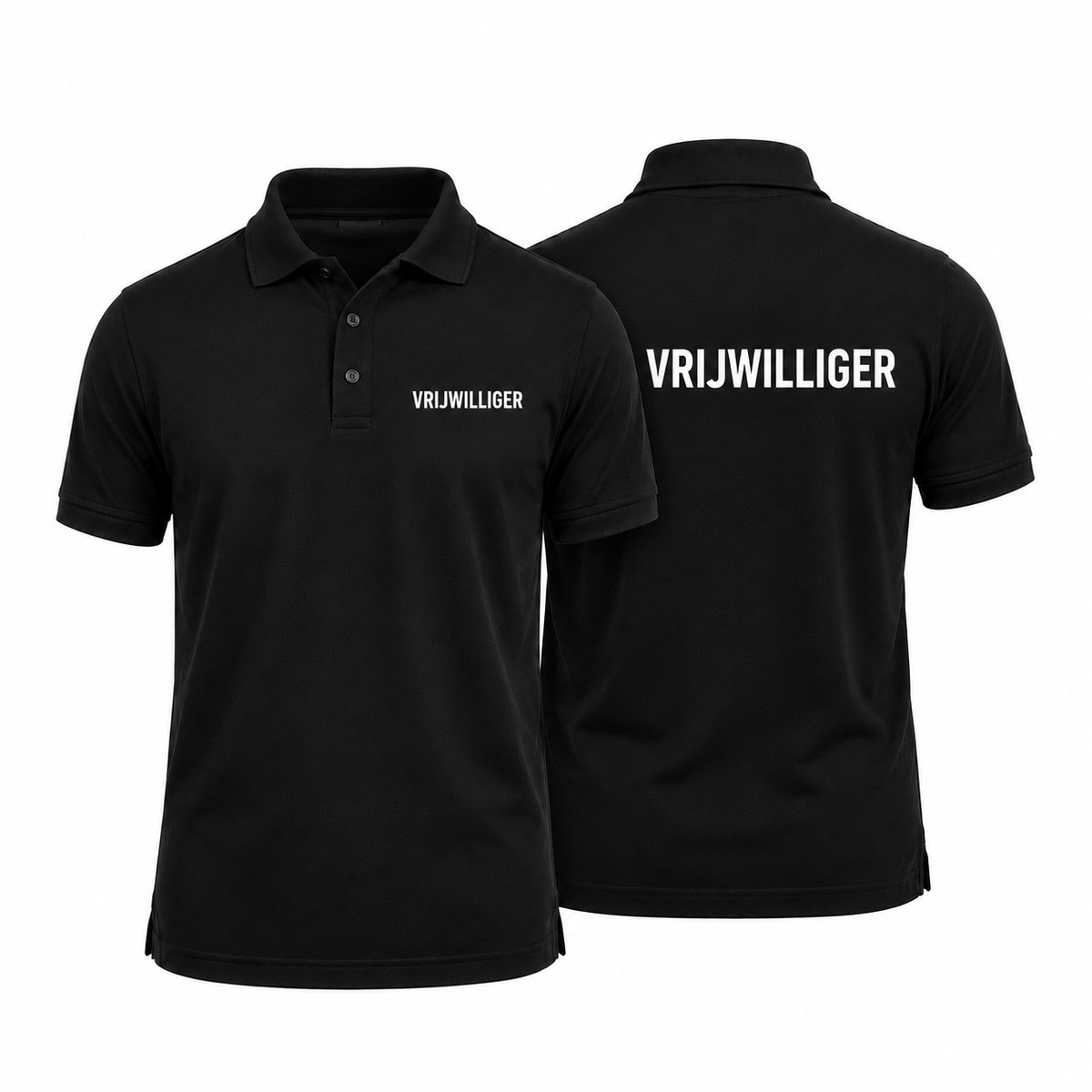 Polo met Vrijwilliger opdruk - 100% katoen - 180 g/m² - Maat XL