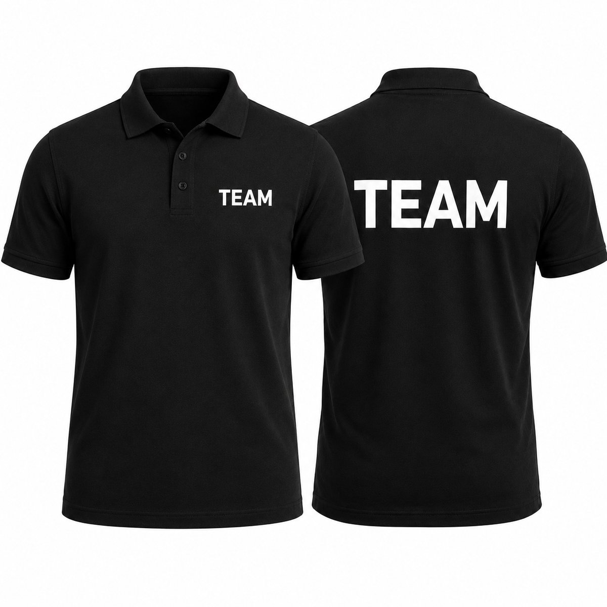 Polo met Team opdruk - 100% katoen - 180 g/m² - Maat XXL