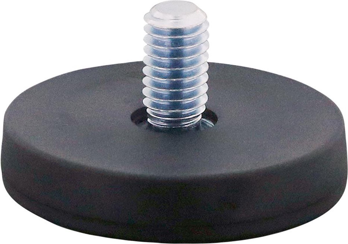 Platte grijpermagneet 22mm met stift M4/rubber met stift M4/rubber FORMAT