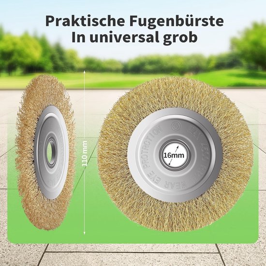 Voegborstel - 16 mm - 110 mm - Vervangingsborstel voor Onkruidverwijdering - Voor Diverse Tuinapparaten — afbeelding 3