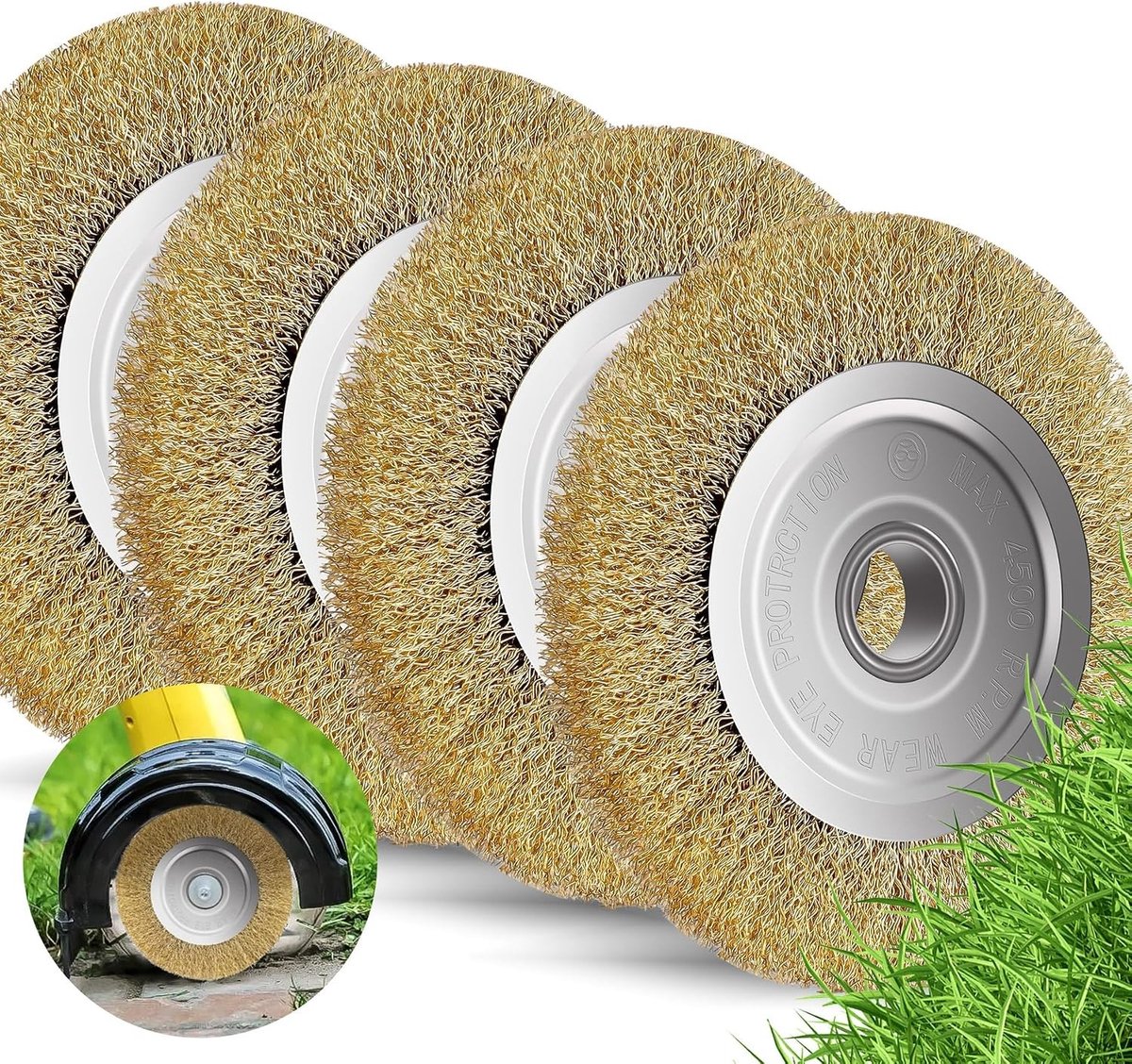 Voegborstel - 16 mm - 110 mm - Vervangingsborstel voor Onkruidverwijdering - Voor Diverse Tuinapparaten