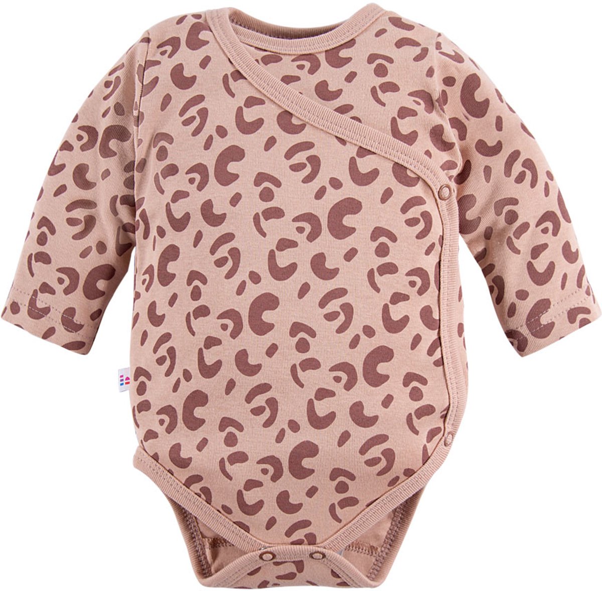 Eevi - Omslagromper - Overslagromper- Panterprint - Beige - Maat 68