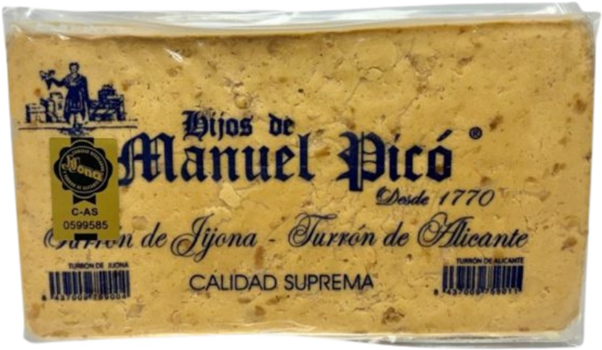 Turrón de Jijona - Zachte Amandelnougat - Hijos de Manuel Picó