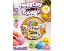 Mystery Dumpling Squishy toy - Groot fidget toy - 8.5 x 8.5 x 4.8 cm - Vind de gouden!