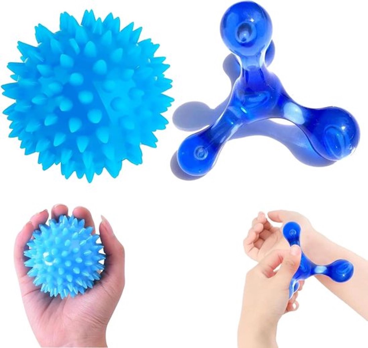 Triggerpoint-Drukknop - Massagebal - Triggerpoint-Massageapparaat - Handmassageapparaat - Cadeaus voor Mannen - Ontspanning en Wellness