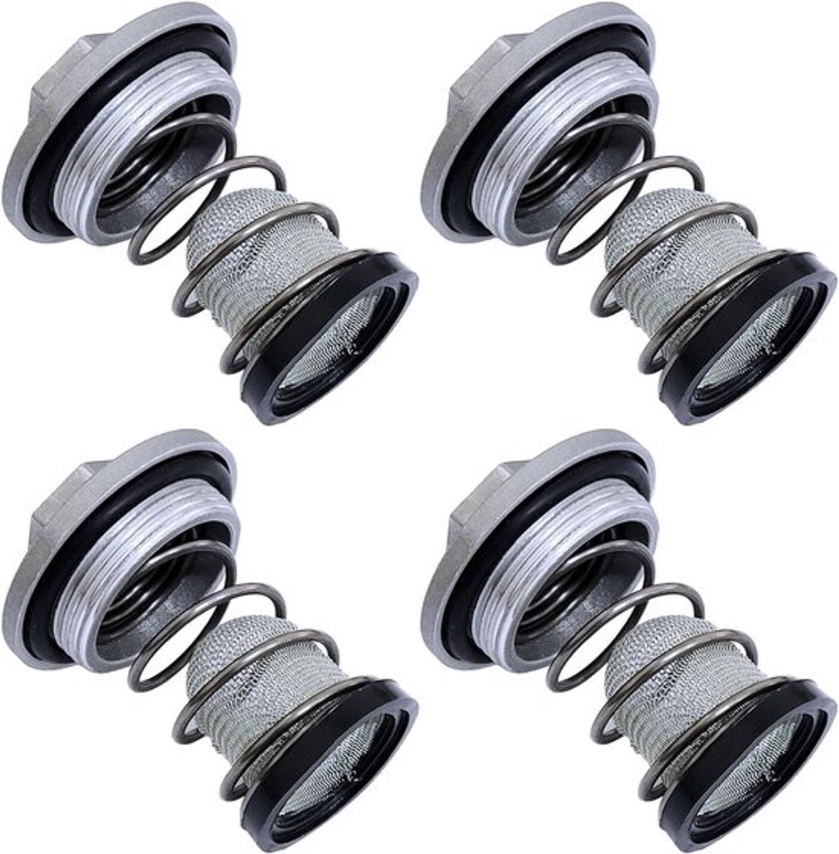 4 sets motorolie-afvoer-schroefbevestigingen - Compatibel met GY6 50cc-150cc ATV - Go Kart Moped - olieaftapplug