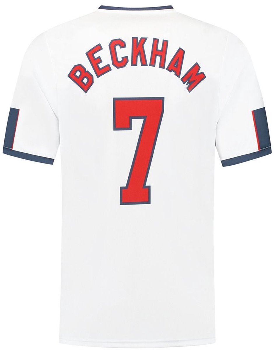 Engeland Voetbalshirt Beckham Thuis - 1998- Maat L