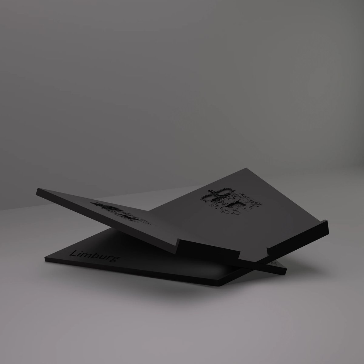 3d-gezellig Grote Boekenstandaard Limburg - Boekensteun - Boekenhouder - Book Holder - 46*31*12 cm - Zwart - 100% gerecycled PLA (bioplastic)