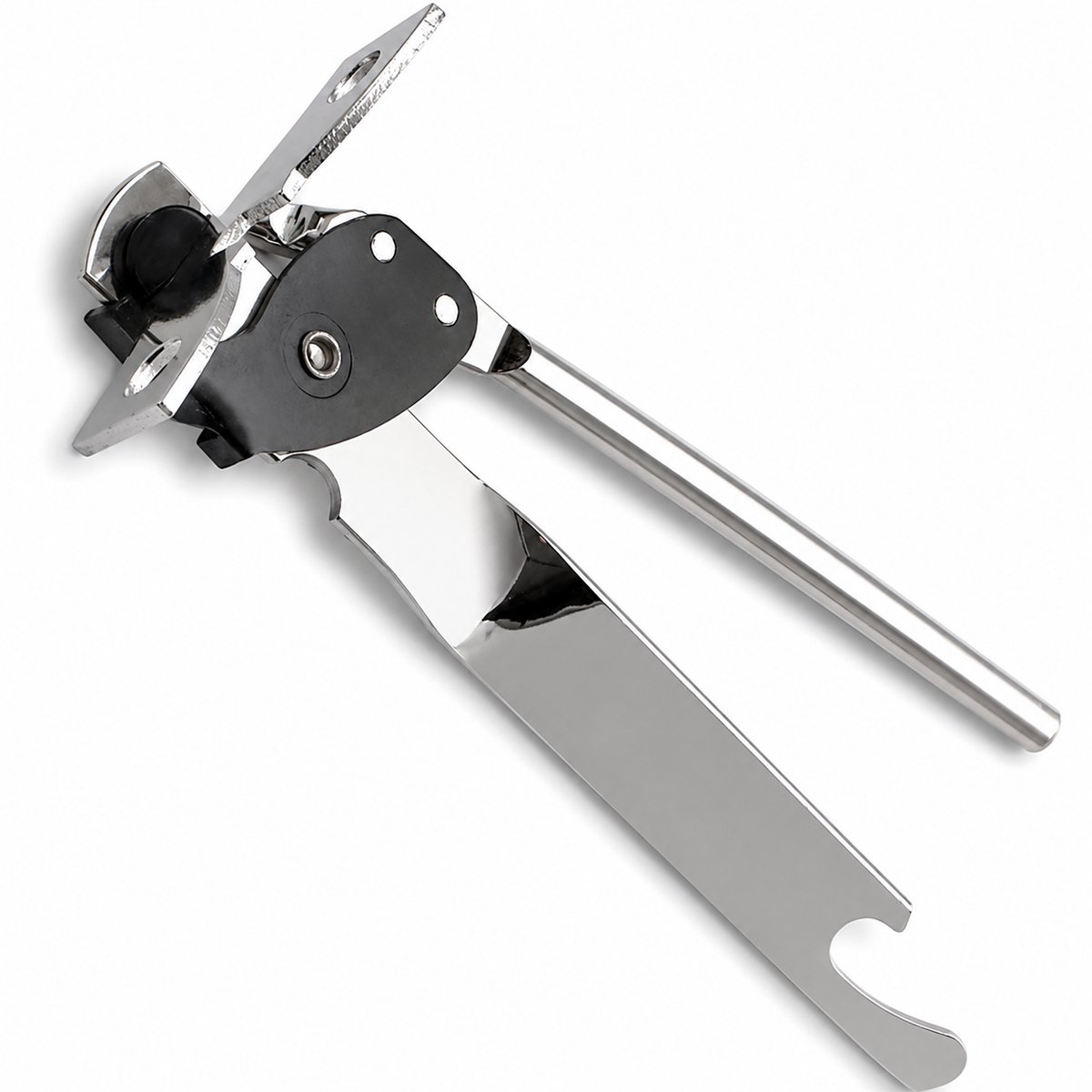 Bobypet - Blikopener - Handmatige Vlinder Blikopener van RVS - Ergonomische Blikopener voor Senioren - Veilige Keukenhulp voor Camping en Keuken