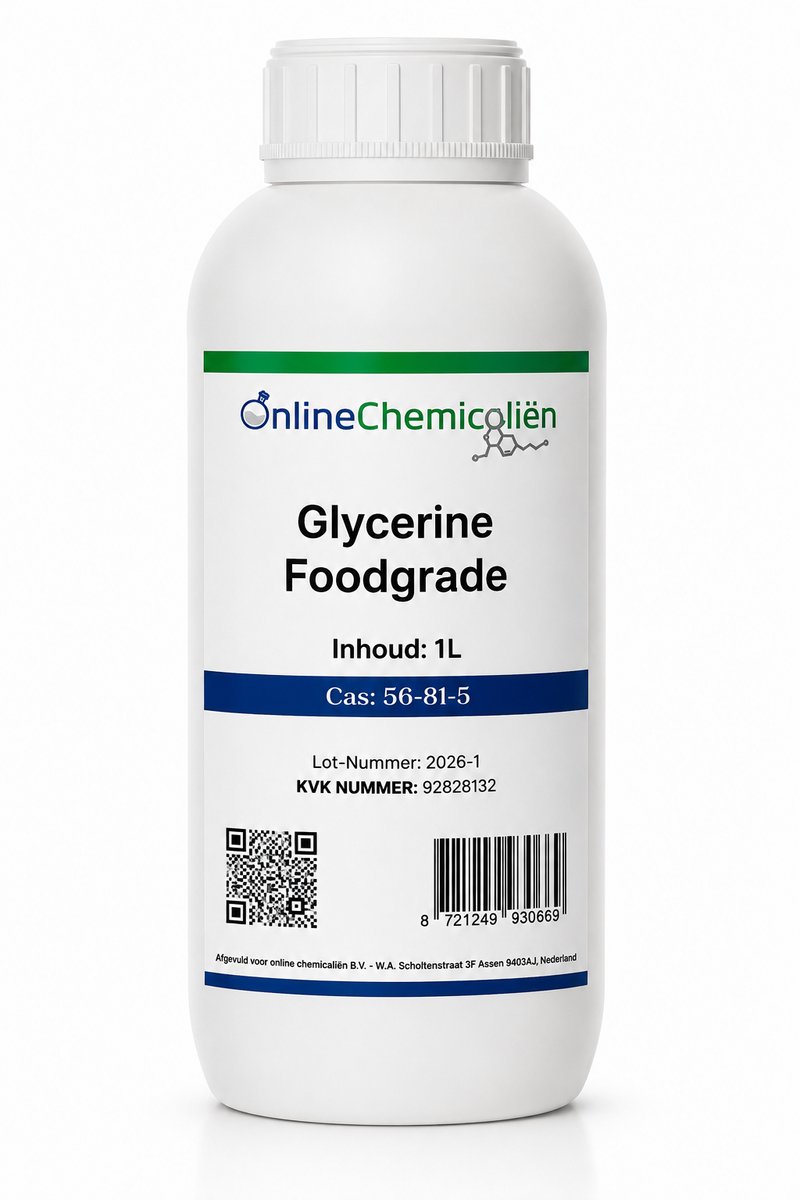 Online chemicalien - Glycerine Foodgrade - 1 L - Voor Voeding - E422