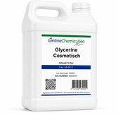 Witte jerrycan van 5 liter met de tekst 'Glycerine Cosmetisch' en een QR-code.