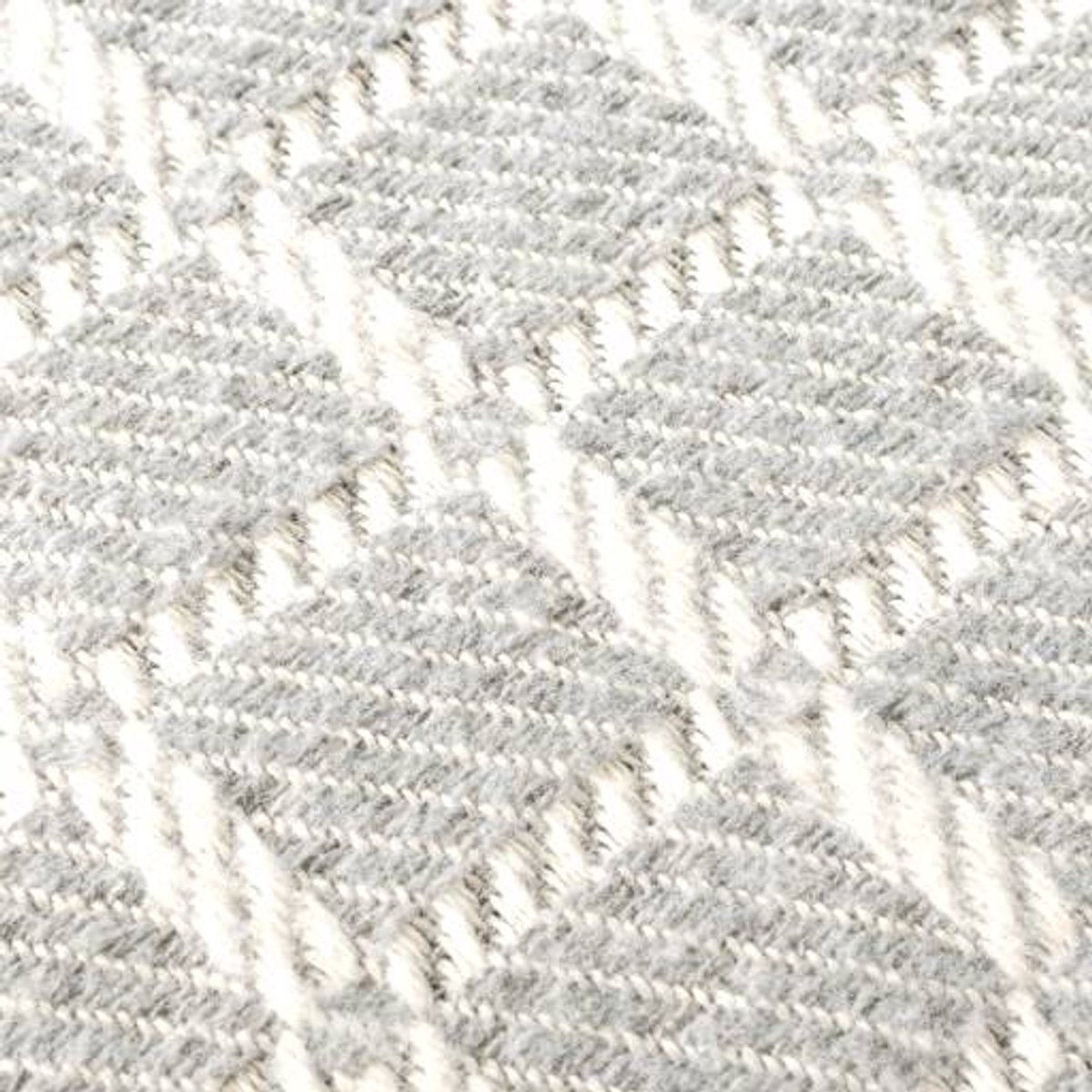 ANRO Tania Plaid Lichtgrijs 130x160 cm - Katoenmix - Met franjes