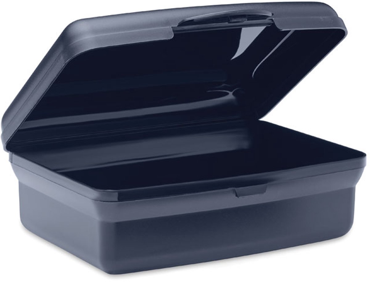 Lunchbox in PP met kliksluiting. Inhoud: 800 ml. Blauw