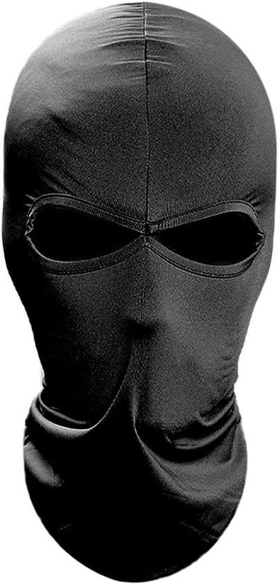 Ski en Moto Gezichtsmasker - Multifunctioneel Winddicht Masker - Ademend en Zacht - Uniseks - Zwart - Eén maat