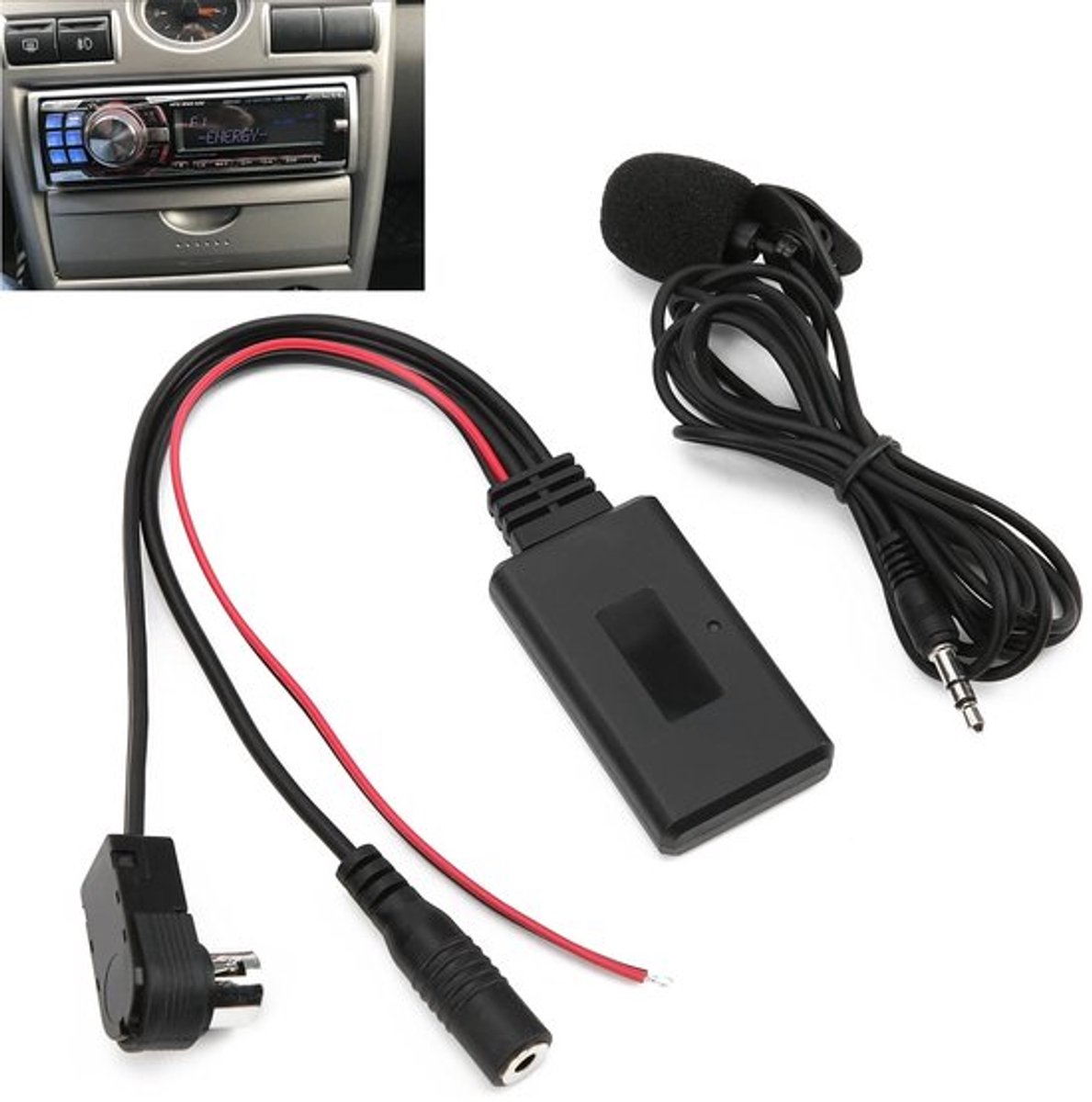 Bluetooth 5.0 AUX Kabel Adapter met Microfoon Handsfree - Vervanging voor CDA-9857 CDA-9886 CDA-117 .