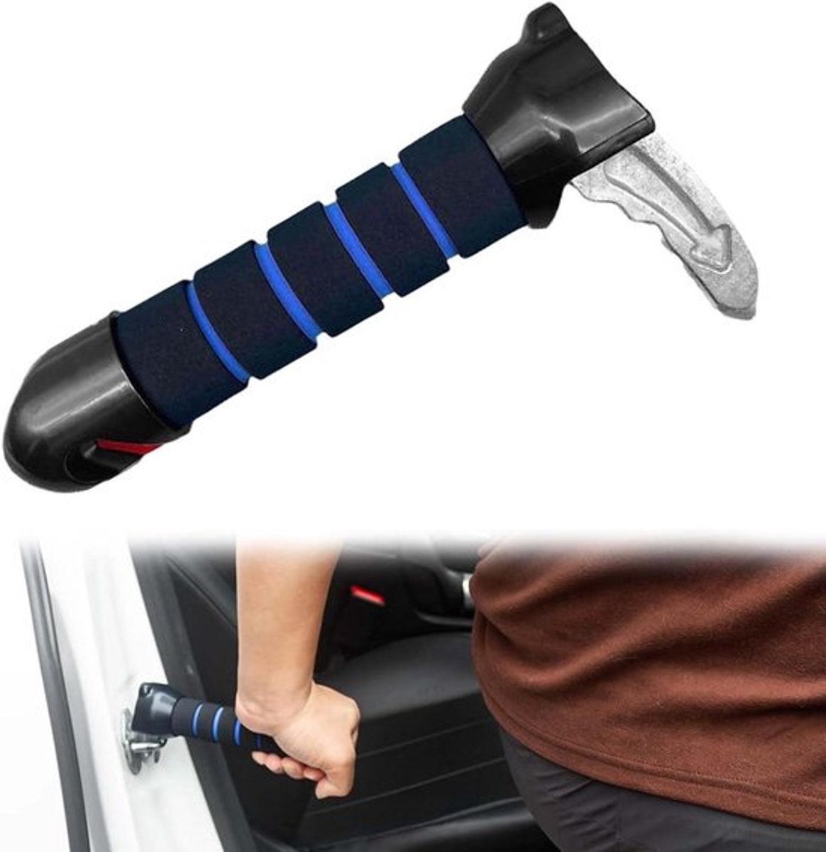 3-in-1 autohandgreep voor senioren - Antislip handgreep - Gehandicapten hulp - Blauw