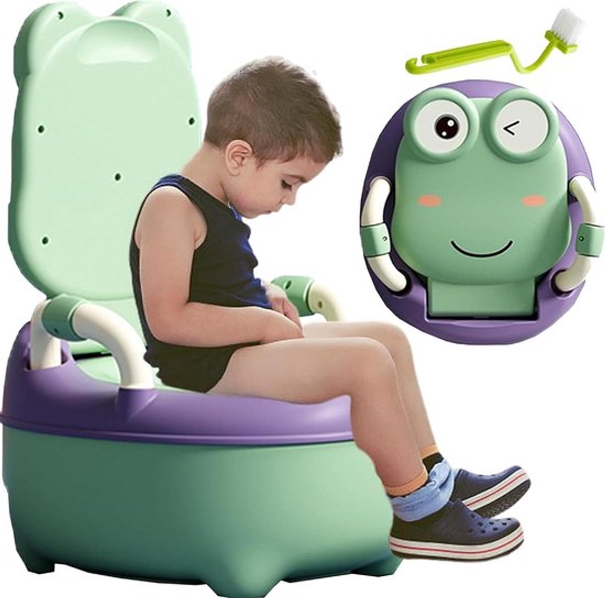 Potjestrainer voor kinderen - Stabiele babypot - Kindvriendelijk design - Groen