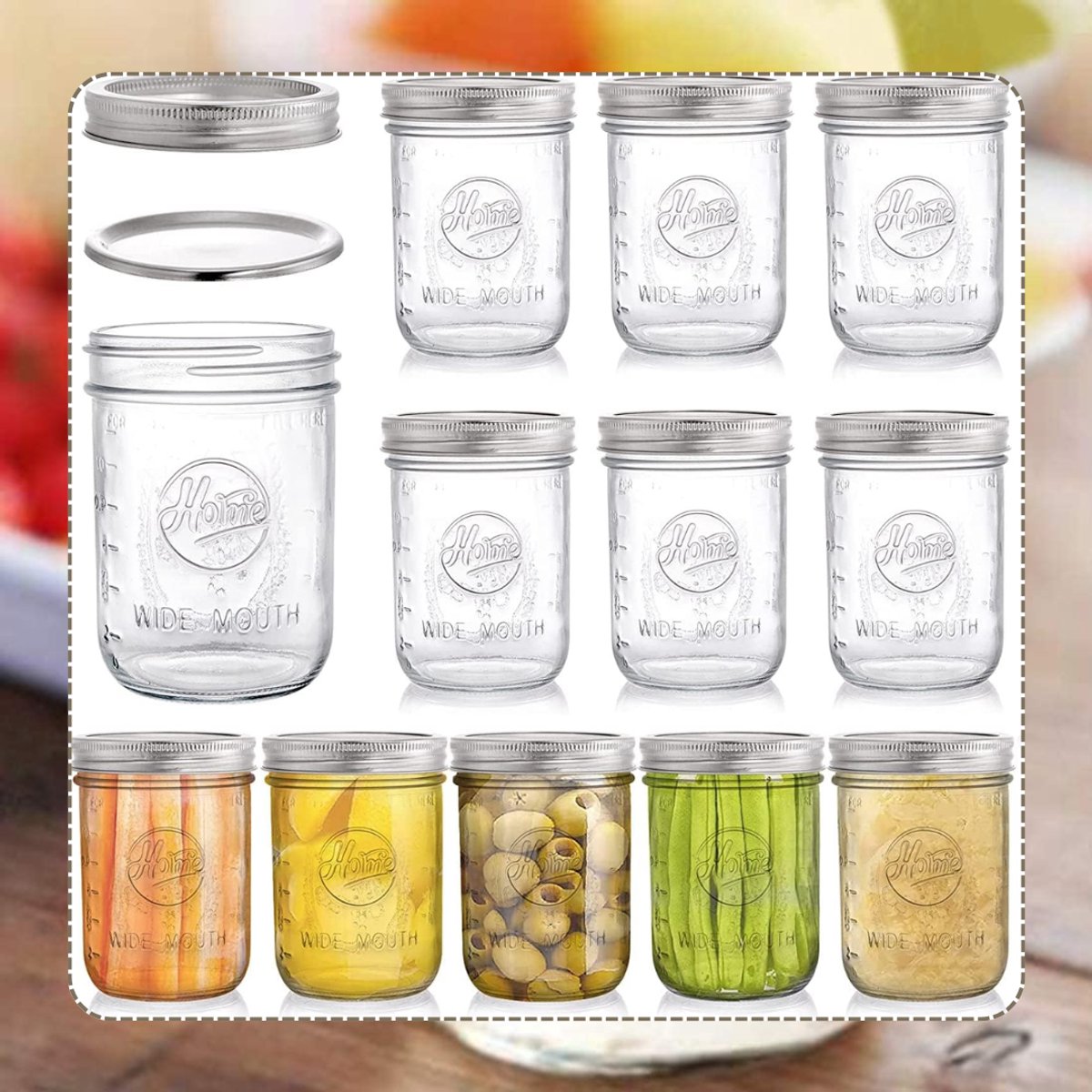 Zavio® Overnight Oats Potjes - Mason Jar - Meusli Beker met Deksel