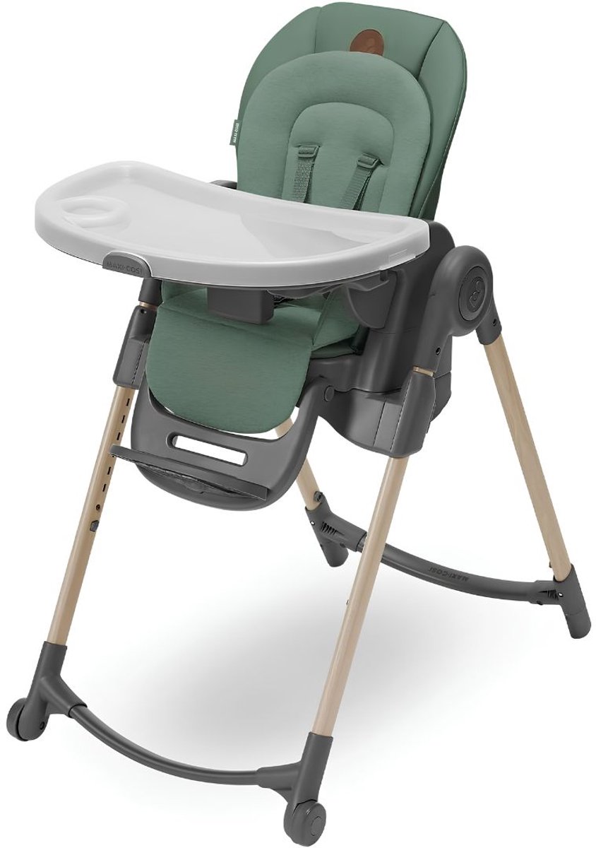 NIVA® Kinderstoel - Kinderstoel Inklapbaar - Kinderstoeltje voor Peuter - Groen - 87cm x 56cm x 106cm