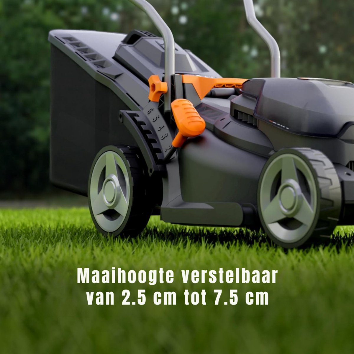AHD Grasmaaier Accu - Zwart thumbnail 6