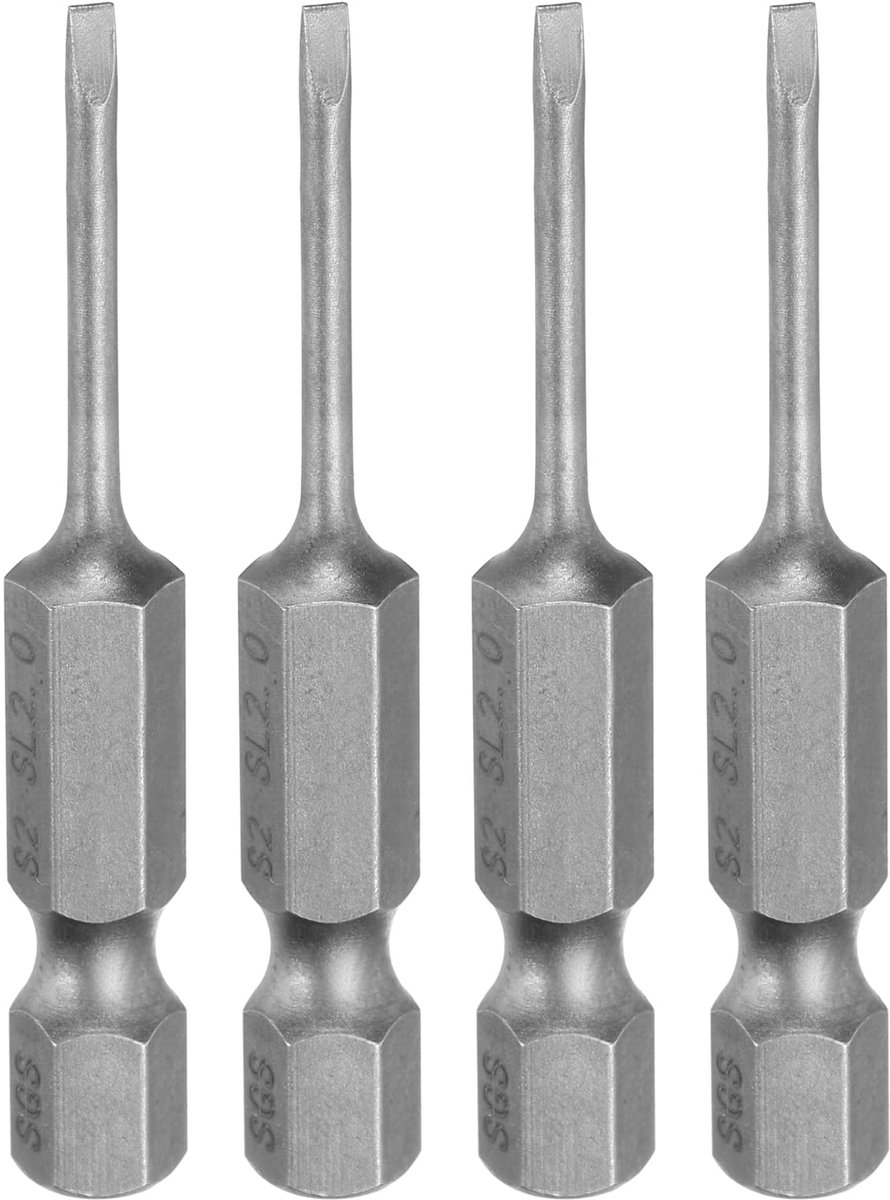 Schroevendraaier Bit Set met 4 Magnetische Sleufkoppen 50mm