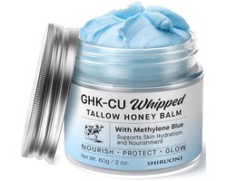 Copper Peptide Gezichtsbalsem met GHK-Cu – 60 g – Tallow Moisturizer – Voedend & Herstellend voor Droge en Vermoeide Huid