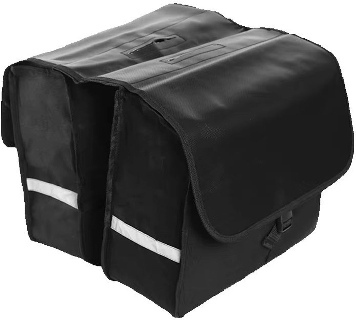 Jensaro Dubbele Fietstas 28L - Waterafstotende Fietstassen voor Bagagedrager - Slijtvast Polyester - Fietstas Achterop - Zwart