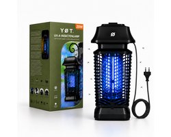 YØT® Muggenlamp – UV-A Insectenlamp Voor Binnen En Buiten – 20W – IPX4 Waterbestendig – 3500V – Professioneel Gebruik – 200cm Snoer