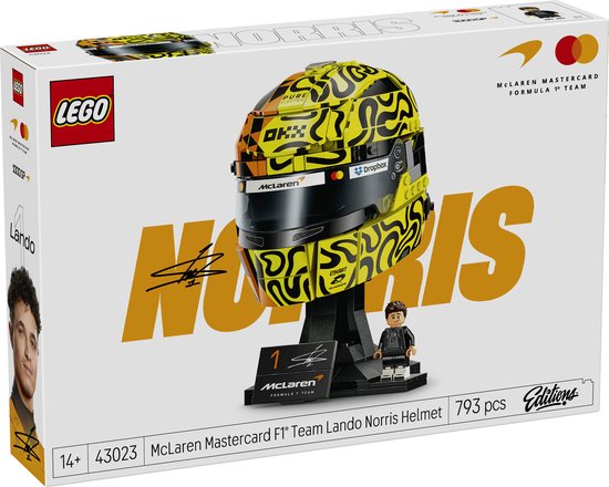 LEGO Editions McLaren Mastercard F1 Team Helm van Lando Norris Bouwpakket voor Kinderen 43023