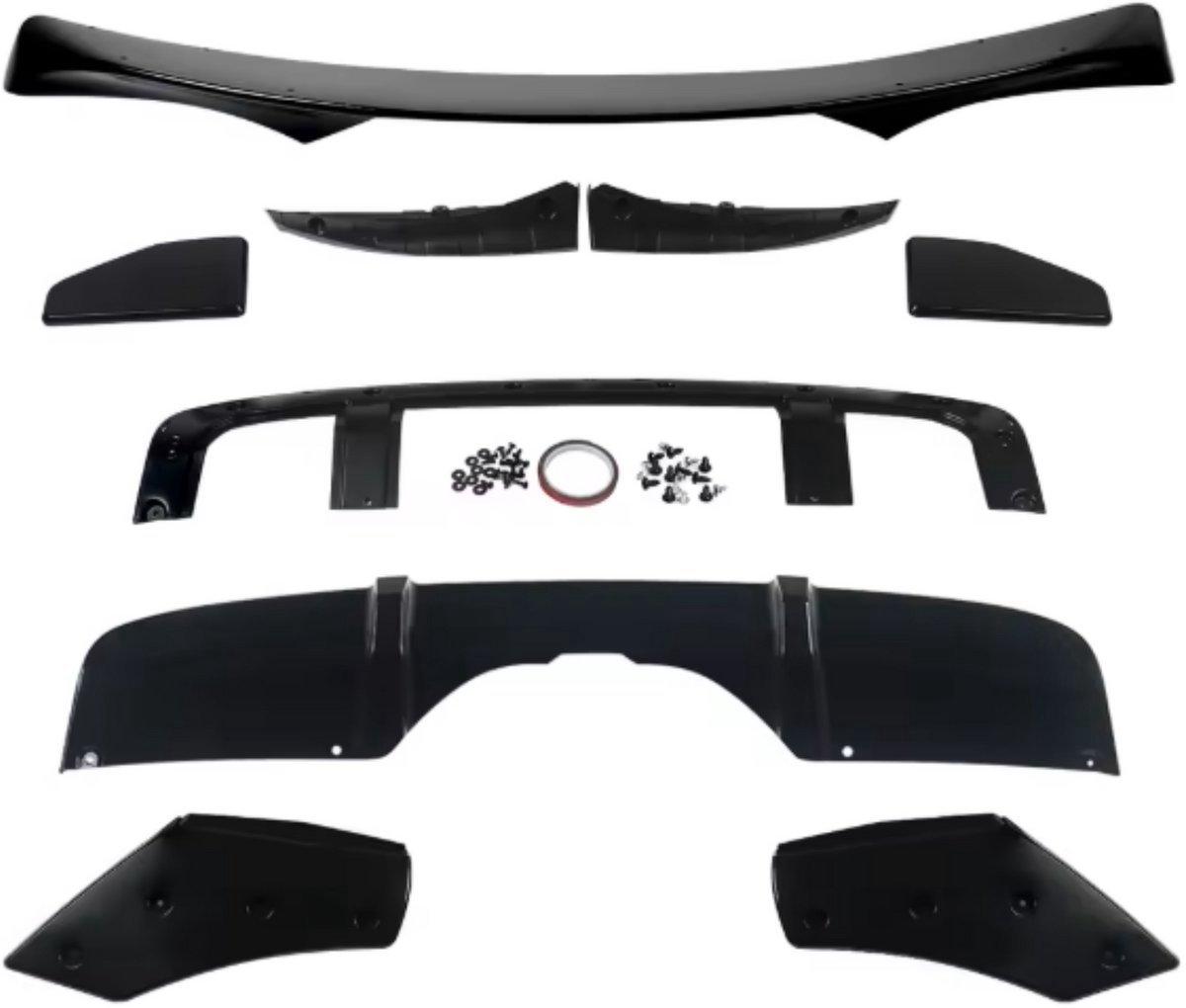 Bumper Diffuser - Passend voor BMW X5 F15 2013, Front splitter en Achterdiffuser - Voor Auto Styling, Vervanging en Tuning