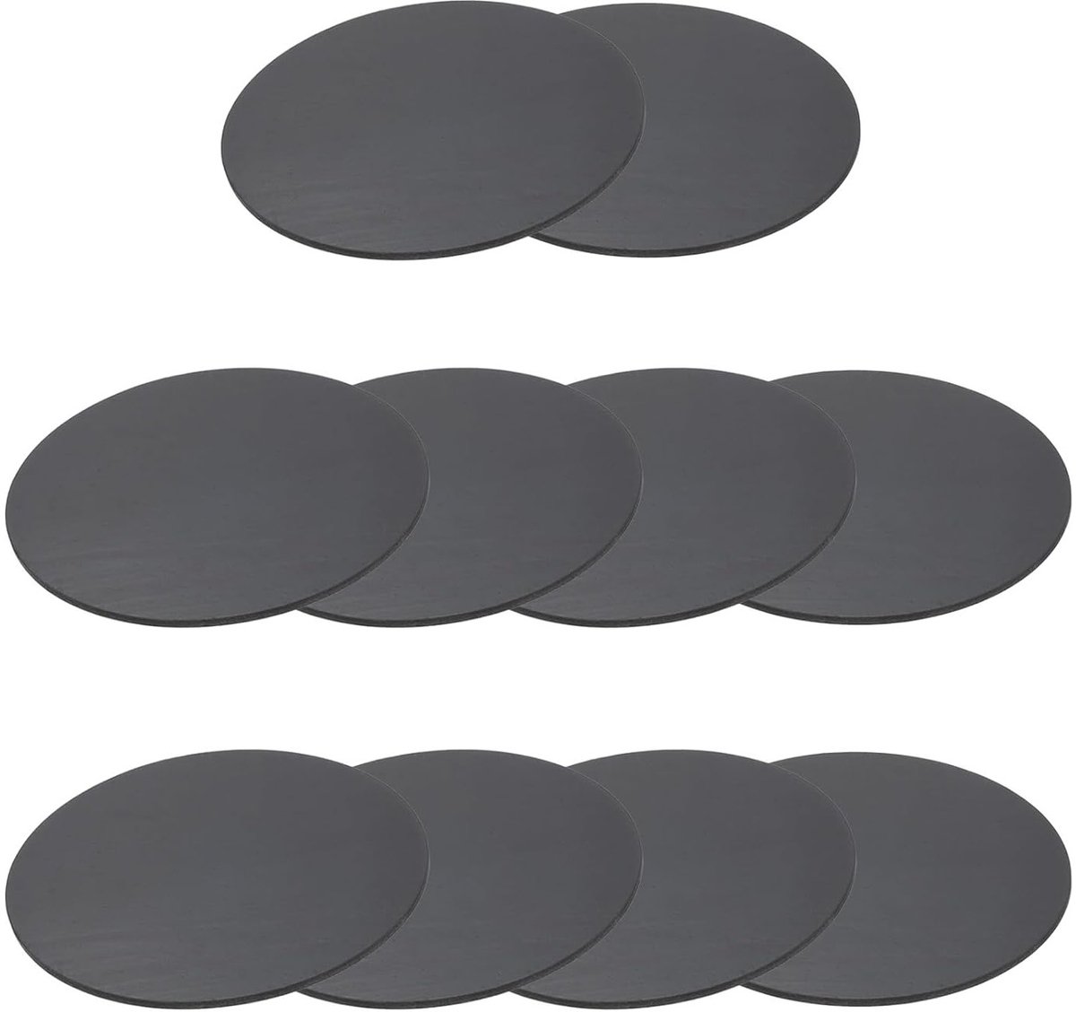 Rubberen Ronde Gasket Pads, 10 Stuks, 85mm OD x 1mm Dikke Ringen voor DIY Projecten, Ideaal voor Afsluitingen en Spacer Toepassingen
