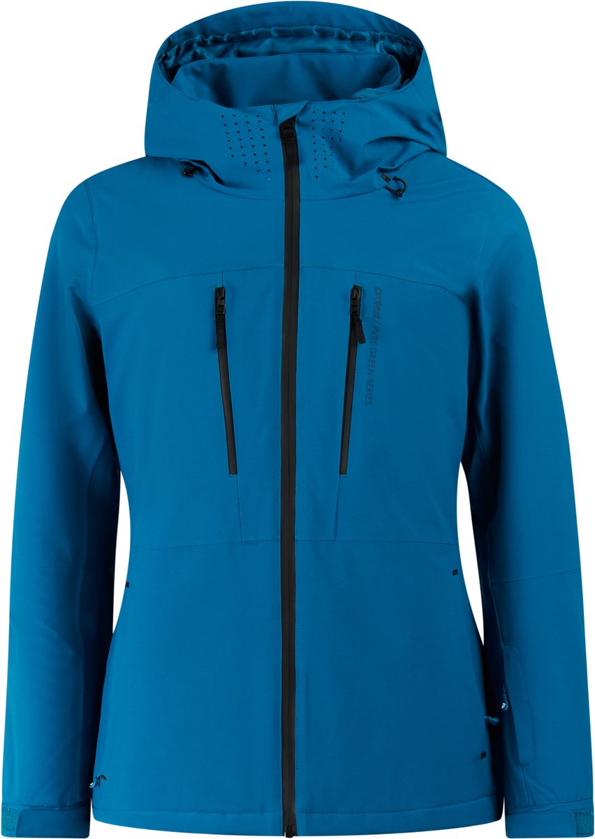 Protest PRTBeverly Skijas Dames Waterkolom 20K Skipasvak Winterjas Blauw