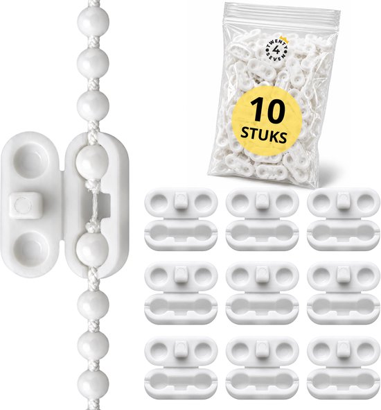 Twenty4seven® Rolgordijn Kettingverbinder - 10 Stuks - Gordijnketting Verbindingsstuk - Ketting Verbinder & Koppelstuk voor Rolgordijnen