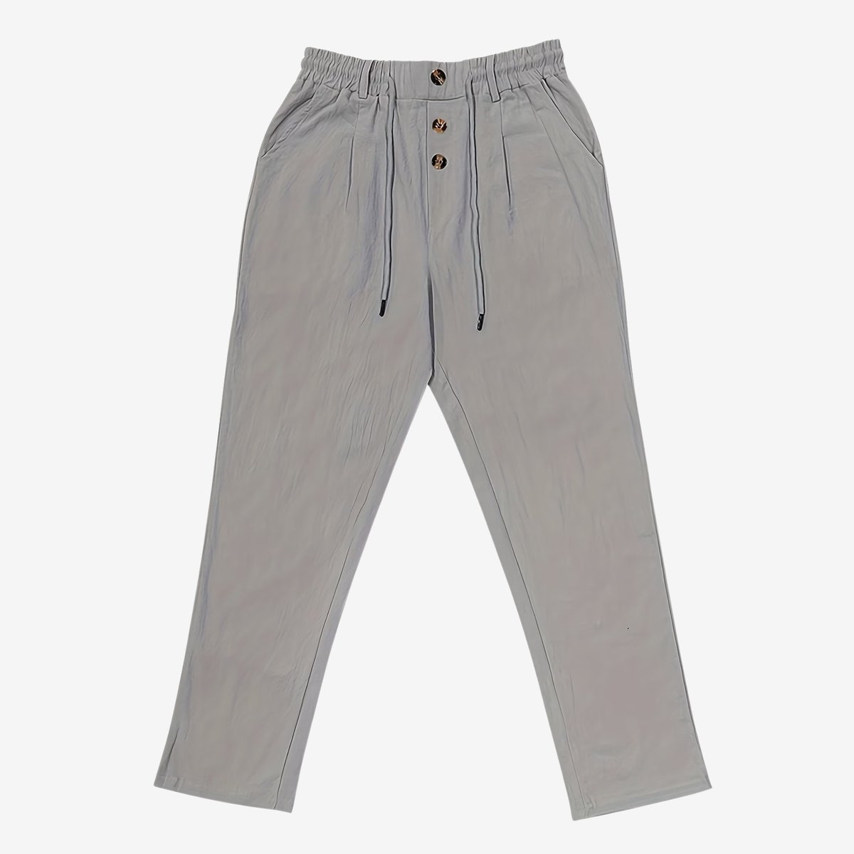 Currero Linnen Broek Heren - Zomerbroek - Volwassenen - Lange Broek - Pantalon - Strandbroek - Zomer - Ibiza Stijl - Grijs S