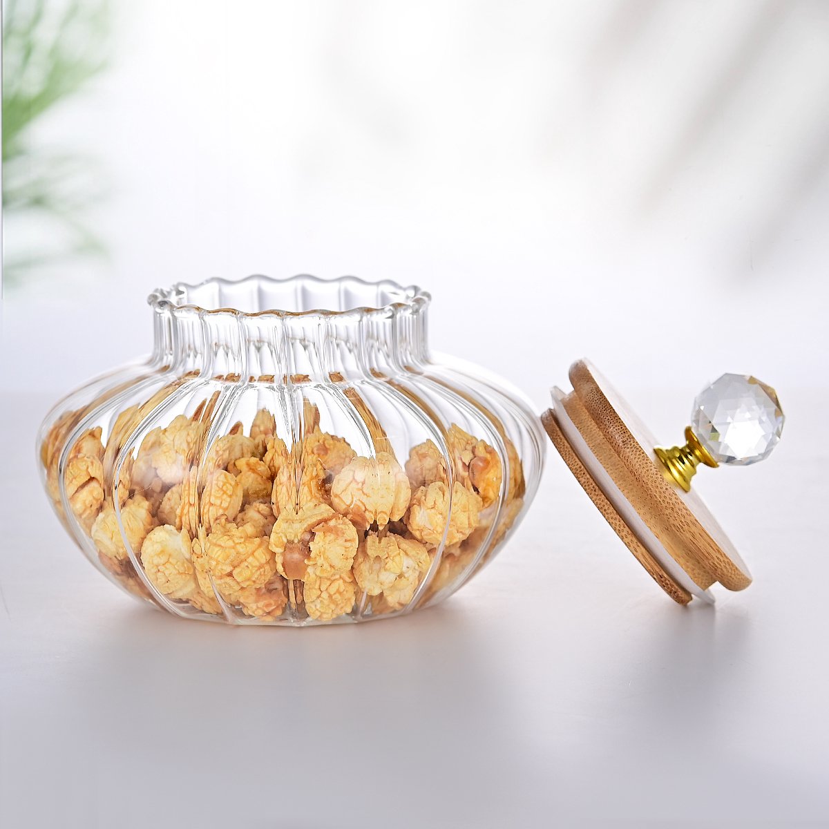 Glazen Voorraadpot 26OZ, borosilicaatglas, luchtdicht, niet magnetronbestendig