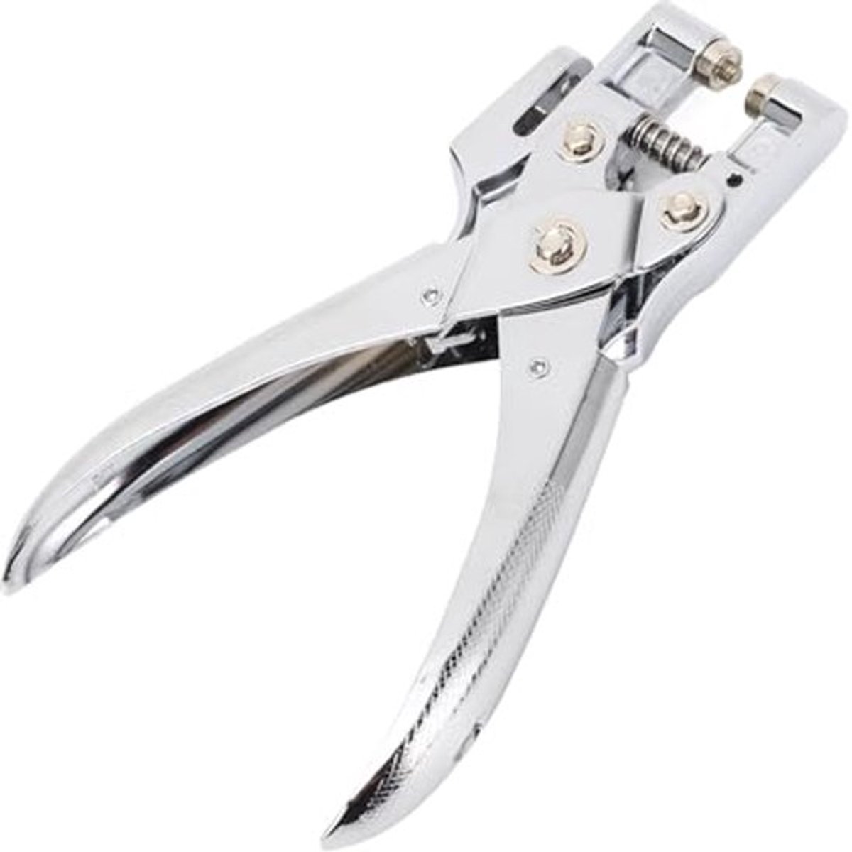 30 Vellen Capaciteit 5 Mm Enkele Perforator met Cr-geplateerde Kop voor A4-papier Antisliphandgreep Eenvoudige Ponshendel Ontwerp Diepte-afsteller Metalen Handponsgereedschap