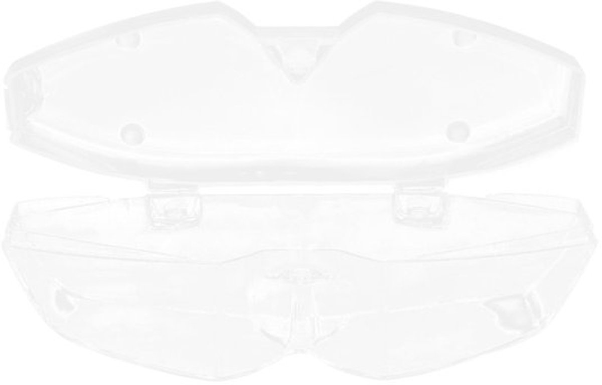 Supvox Zwembril Case, Transparante Plastic Zwembril Case, Opbergdoos voor Zwembrillen, Zonnebrillen voor Mannen en Vrouwen (K20)