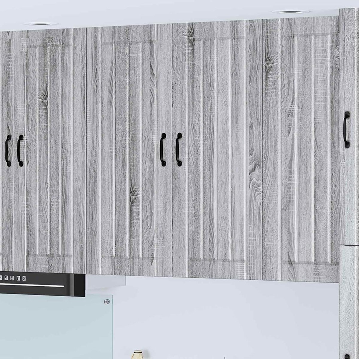 Keukenkast Grijs - Hangende Keukenkast - Keuken Opbergen - Modern Design - 80 x 31 x 100 cm - Grijs Sonoma