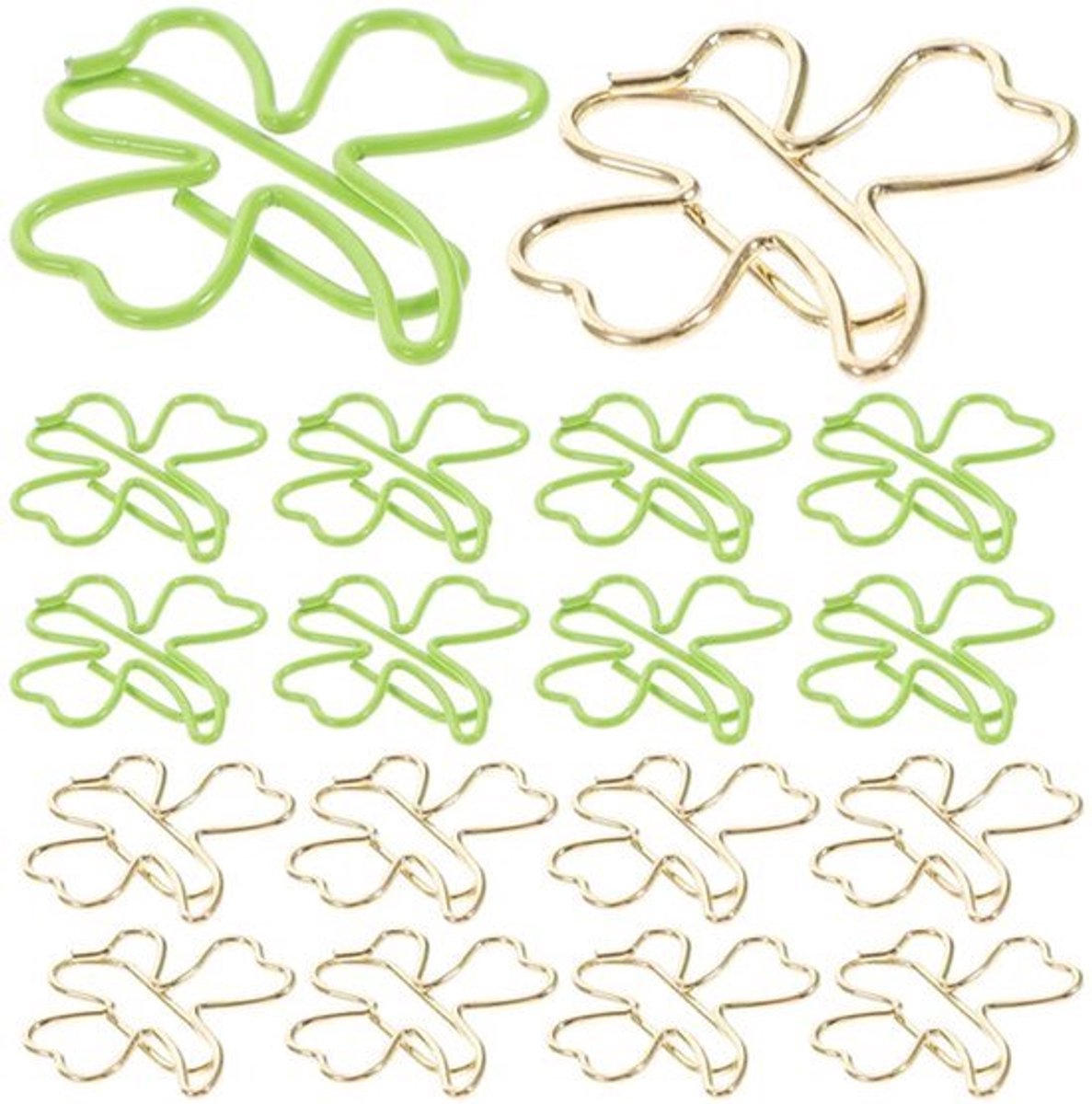 45 Stuks Klavervorm Paperclips - Creatieve Decoratie - Geschikt voor Boeken en Kantoor