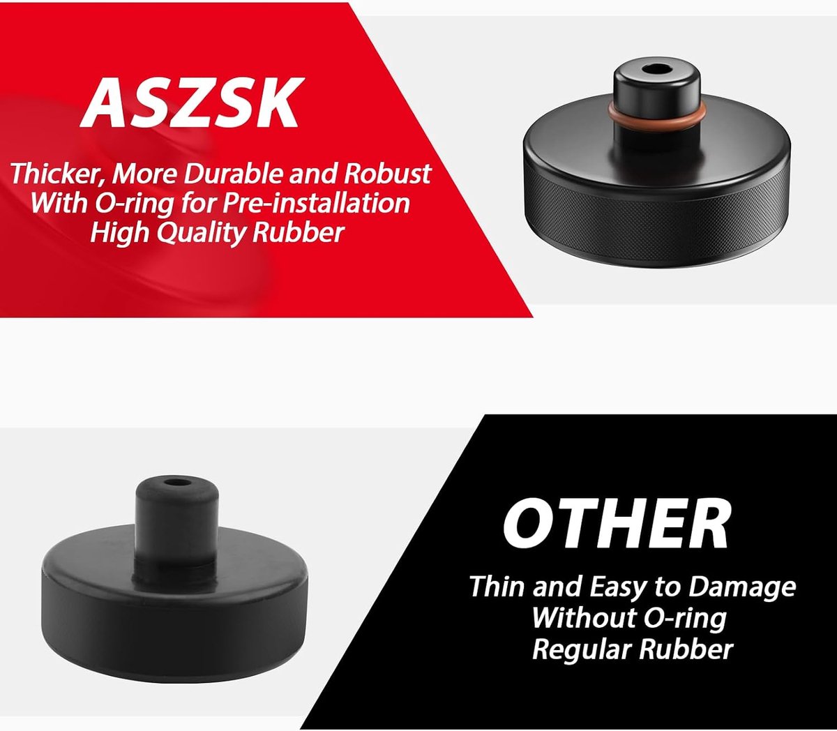 Pack of 4 Rubber Pads for Tesla Model 3/Y/S/X, Battery and Chassis Protection, Tesla Accessories - ShopVlot