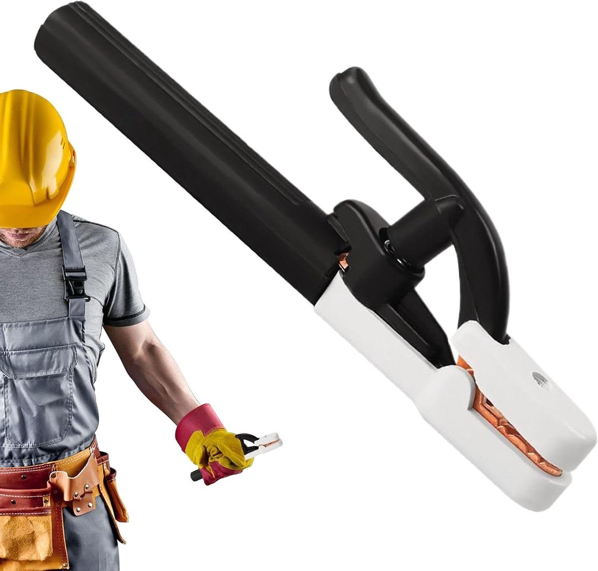 Booglassen Tang - Elektrodehouder Lastang - Metaal Bewerken - Ergonomisch Ontwerp - 28.5 cm - Zwart